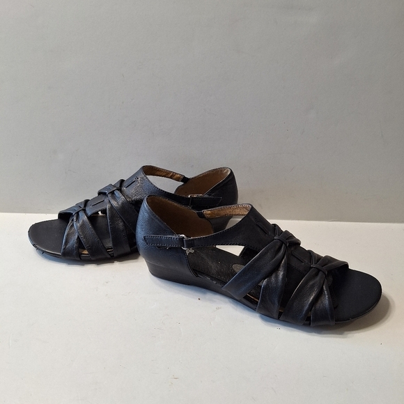 Naturalizer Black Joslin Leather Strappy Casual Comfort Sandals Size 10N - Picture 10 of 12